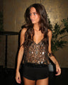 LumiGlam™ Top met paillettenversiering