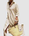 Nichole™ elegante gestreepte zomerjurk