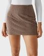 Korte A-lijn corduroy casual rok
