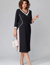 Alexa™ elegante jurk met V-hals