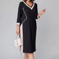 Alexa™ elegante jurk met V-hals