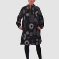 Haydie™ Casual jurk met revers en geometrische print