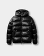 Serenity Luxe Glossy Puffer Jacket – Hoogglanzende gewatteerde jas
