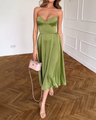 Bianca - Chique strapless midi-jurk