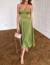 Bianca - Chique strapless midi-jurk