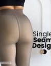 Fleecegevoerde panty met blote-benen-look