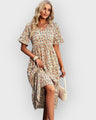 Amara | Zomerse midi-jurk met bloemenprint