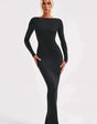 Poppy | Maxi-jurk met diepe V-hals
