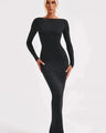 Poppy | Maxi-jurk met diepe V-hals