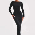 Poppy | Maxi-jurk met diepe V-hals