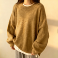 De oversized fleece trui