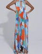 Shalia - Sensuele maxi-jurk met halternek en plooien