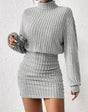 POPPY™ - Minimalistische geribbelde coltrui-jurk