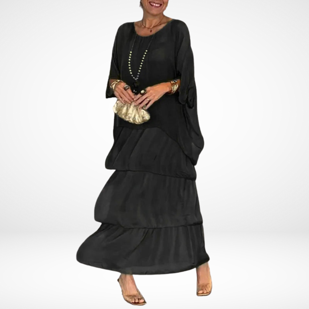Hylda™ Artistieke Losse Maxi Jurk