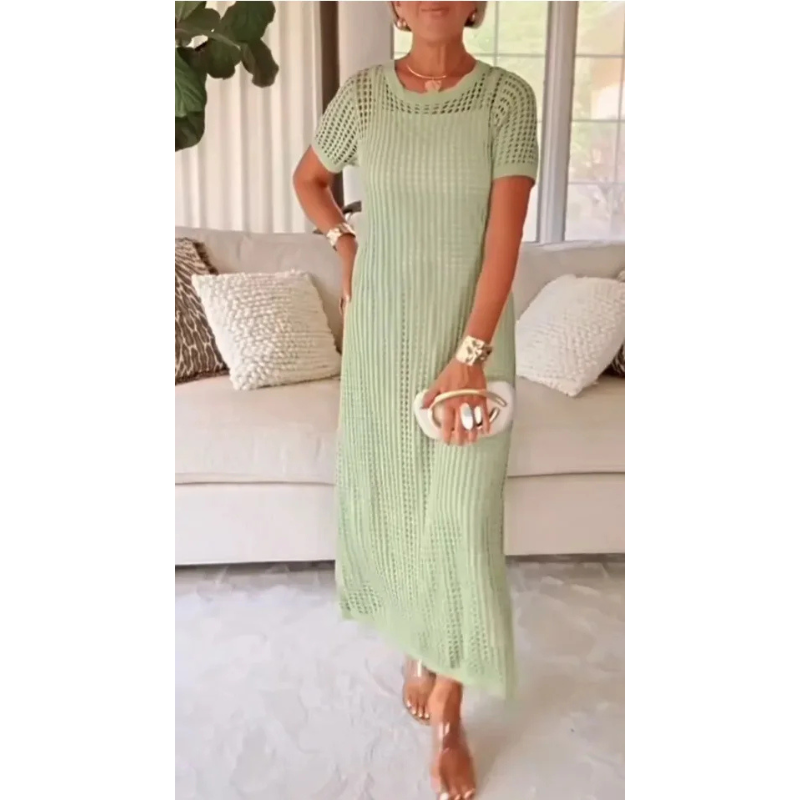 Bethany™ Maxi-jurk met uitsnijdingen + gratis binnenjurk
