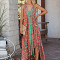 Strapless vakantie zomer boho jurk
