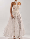LUMINA™ Maxi-jurk met kanten halter