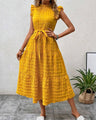 Sunset Whisper mini-jurk met vetersluiting