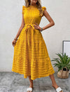 Sunset Whisper mini-jurk met vetersluiting