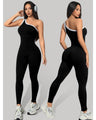 Elara IceSilk jumpsuit met één schouder