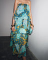 Riviera Muse™ Maxi-jurk met blote schouders en meerdere lagen
