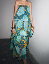 Riviera Muse™ Maxi-jurk met blote schouders en meerdere lagen