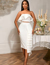 Aurelia Set – Witte Elegantie met Ruches