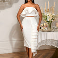 Aurelia Set – Witte Elegantie met Ruches