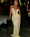 Serenity Maxi-jurk van transparant mesh