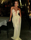 Serenity Maxi-jurk van transparant mesh