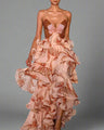 Aurelia™ Maxi-jurk met ruches en vlinders