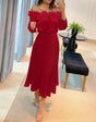 Aria | Prachtige maxi-jurk met blote schouders