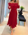 Aria | Prachtige maxi-jurk met blote schouders
