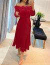 Aria | Prachtige maxi-jurk met blote schouders