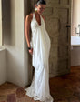 Elysian Maxi-jurk met halternek en open rug