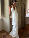 Elysian Maxi-jurk met halternek en open rug