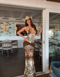 Marbella Bodysuit met vetersluiting en diepe V-hals