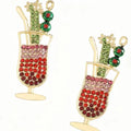 Cocktail kerstoorbel in rood en groen