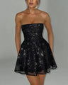 Nieuwe sexy strapless bodycon mini-jurk
