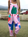 Vérane | Roze jumpsuit met print