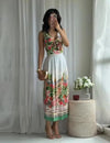 Vest met open details en rokset
