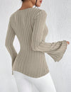Aria gestreepte gebreide top
