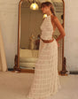 Isla Maxi Set met Vetersluiting – Elegante Tweedelige Halterset