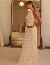 Isla Maxi Set met Vetersluiting – Elegante Tweedelige Halterset