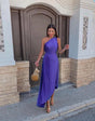 Marjorie - Elegante midi-jurk met één schouder
