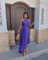 Marjorie - Elegante midi-jurk met één schouder