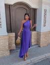 Marjorie - Elegante midi-jurk met één schouder