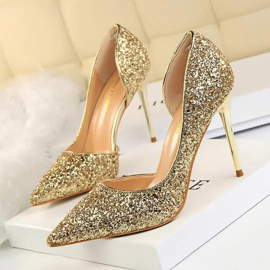 Elegante stilettohakken voor bruiloften