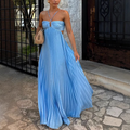Tansy - Summer Glow Halter Maxi Jurk