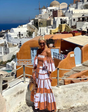 Seraphina - Luxe maxi-jurk met Mexicaanse print en blote schouders